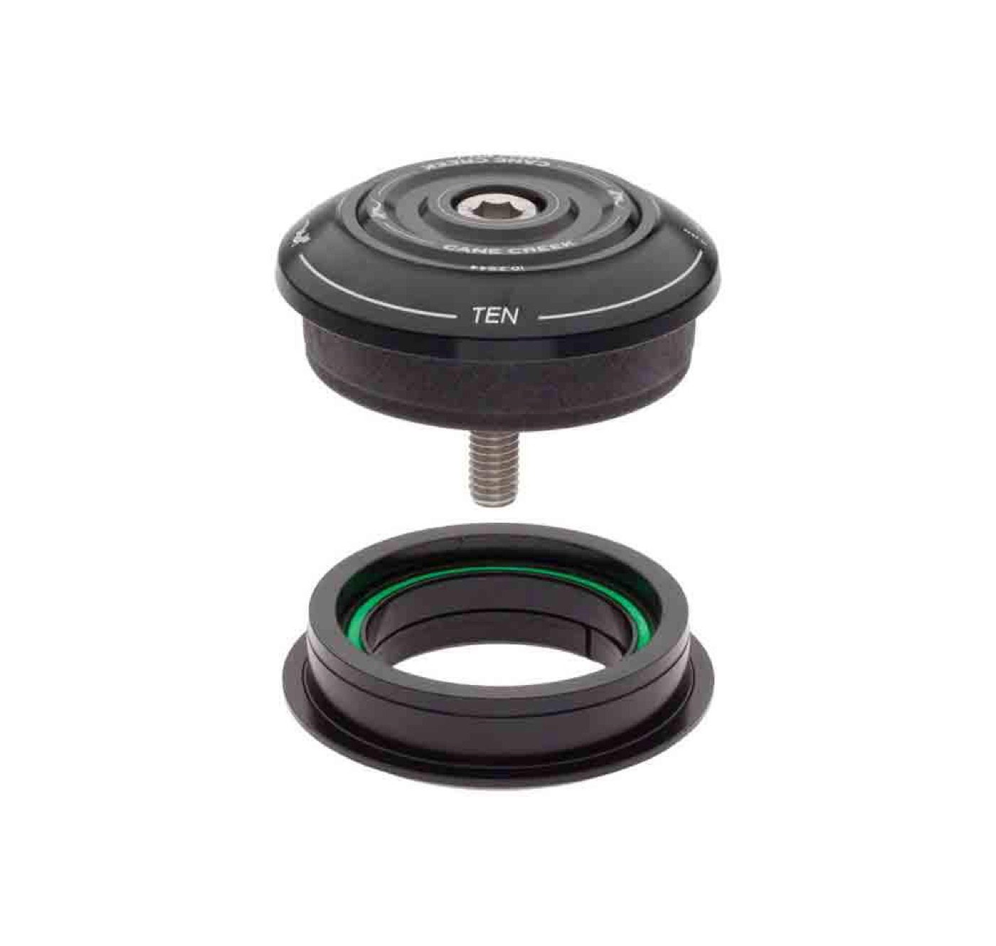 Cane Creek 10 Series, ZS44/28.6mm Upper with Short Top Cover and ZS44/30.0mm Lower, Black
