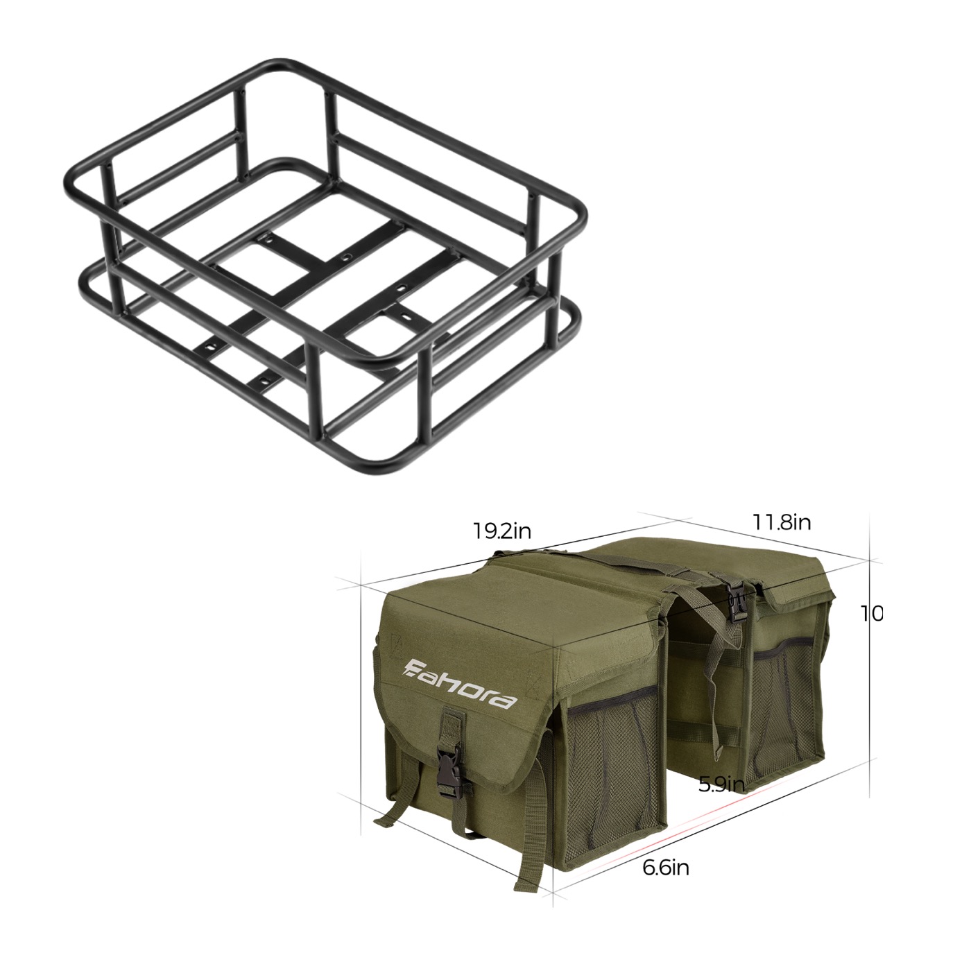 Rear Basket & Bag - Juliet, Luna, Terra