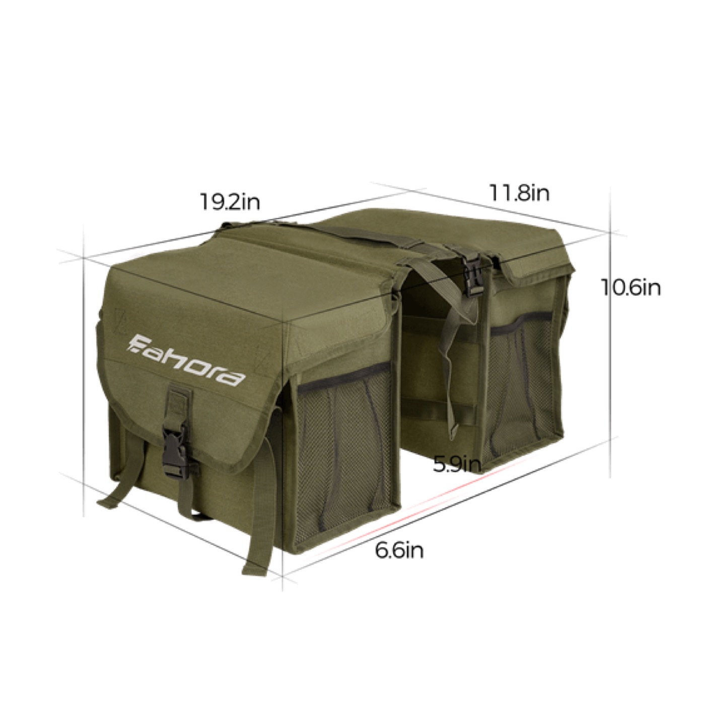 Rear Saddle Bag - Juliet, Luna, Terra