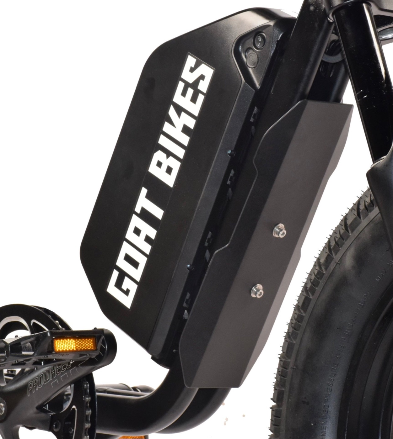 Second battery docked on the Motor Goat V3 frame