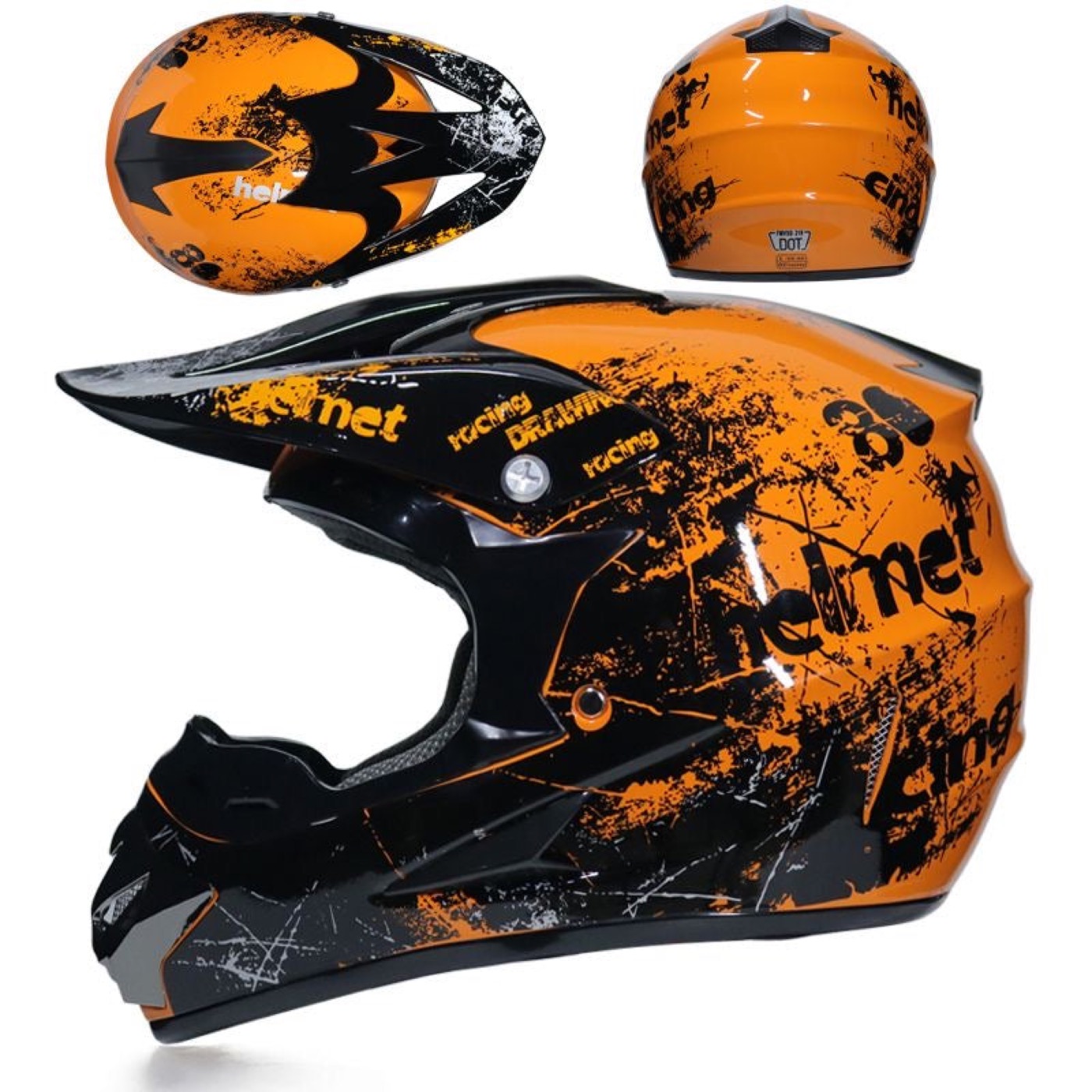 Tuttio Dirt Bike Helmet (Size: 59–61 Cm)
