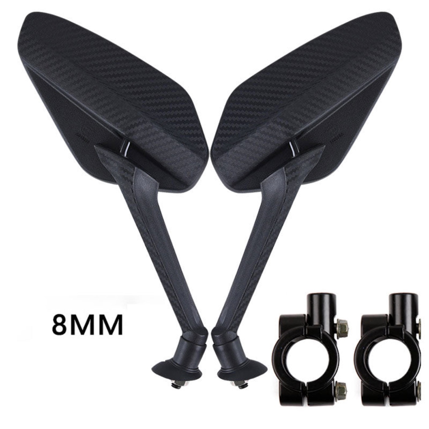 Tuttio Bike Mirror Adjustable Safety Bicycle Rear View Mirrors (pair)