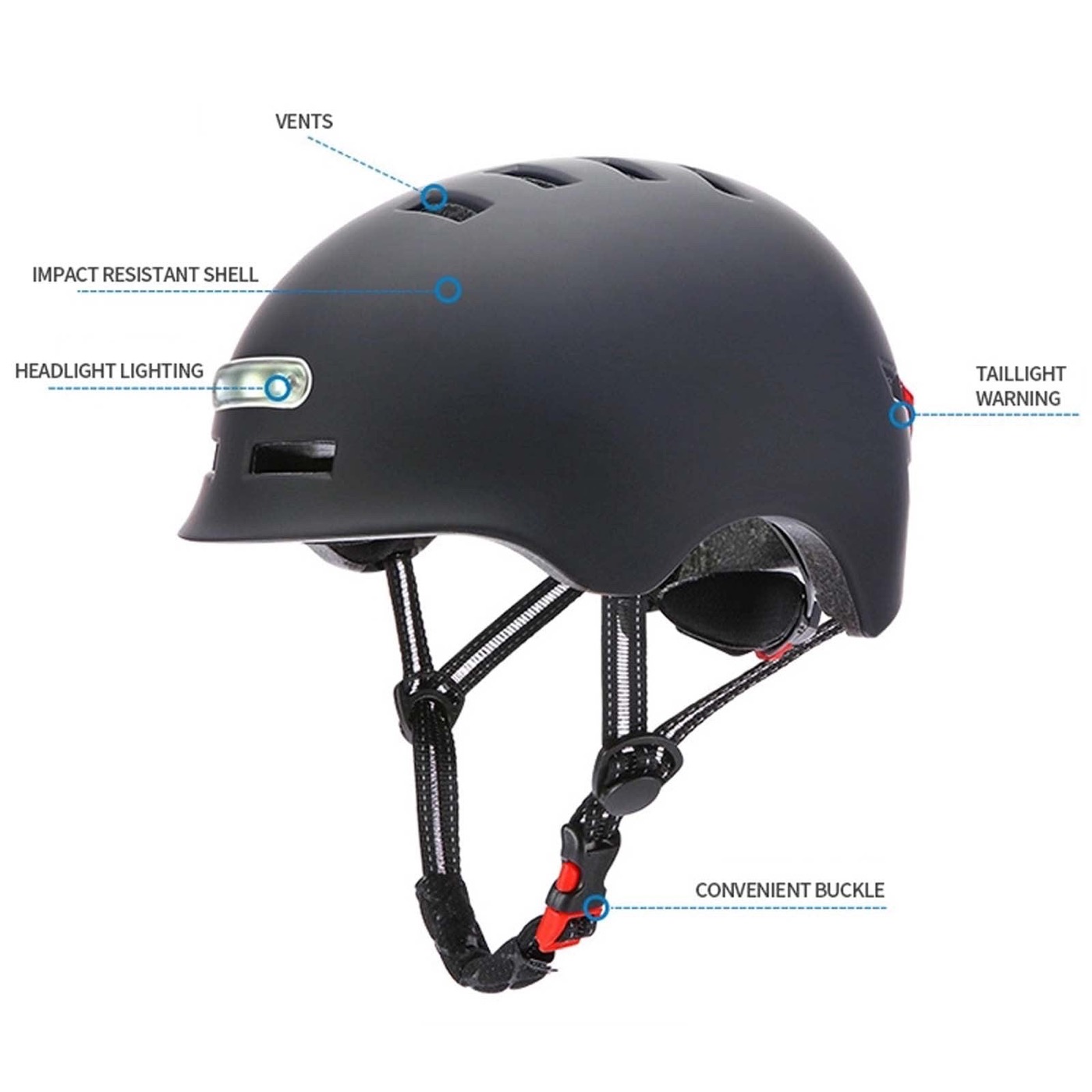 Tuttio Electric Bike Smart Helmet (Size: 61-64 Cm)