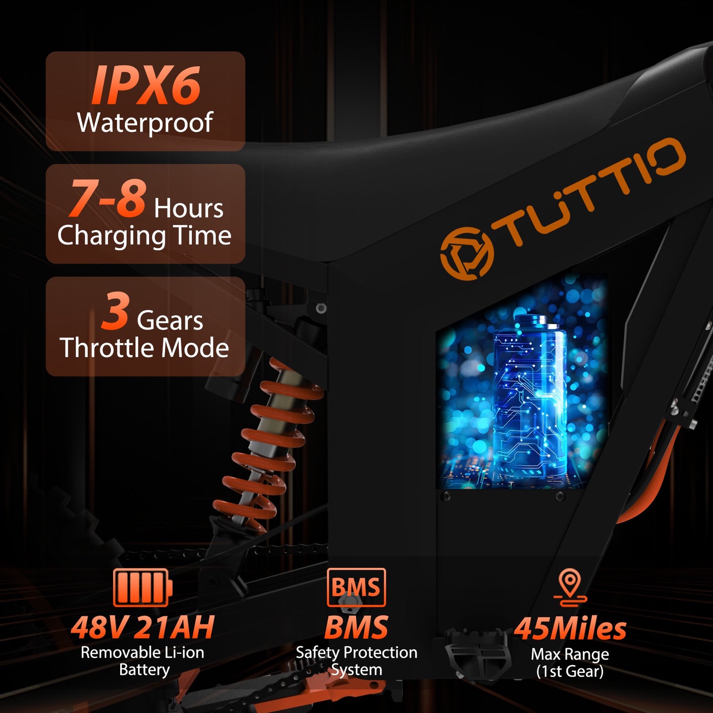 Tuttio Soleil01 Electric Bike Battery