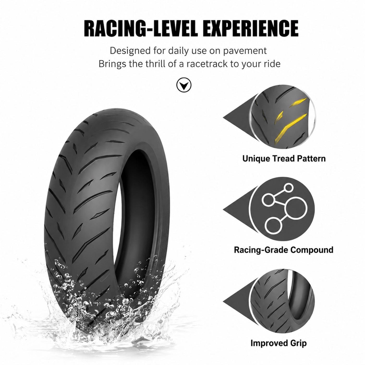 Tuttio Soleil01 Electric Dirt Bike Street Tire Set