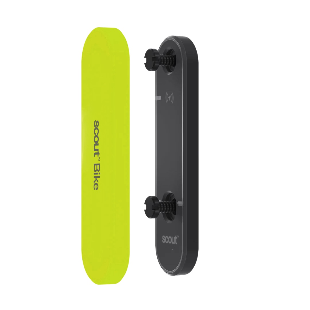 Knog Scout bike alarm and finder with neon silicone cover