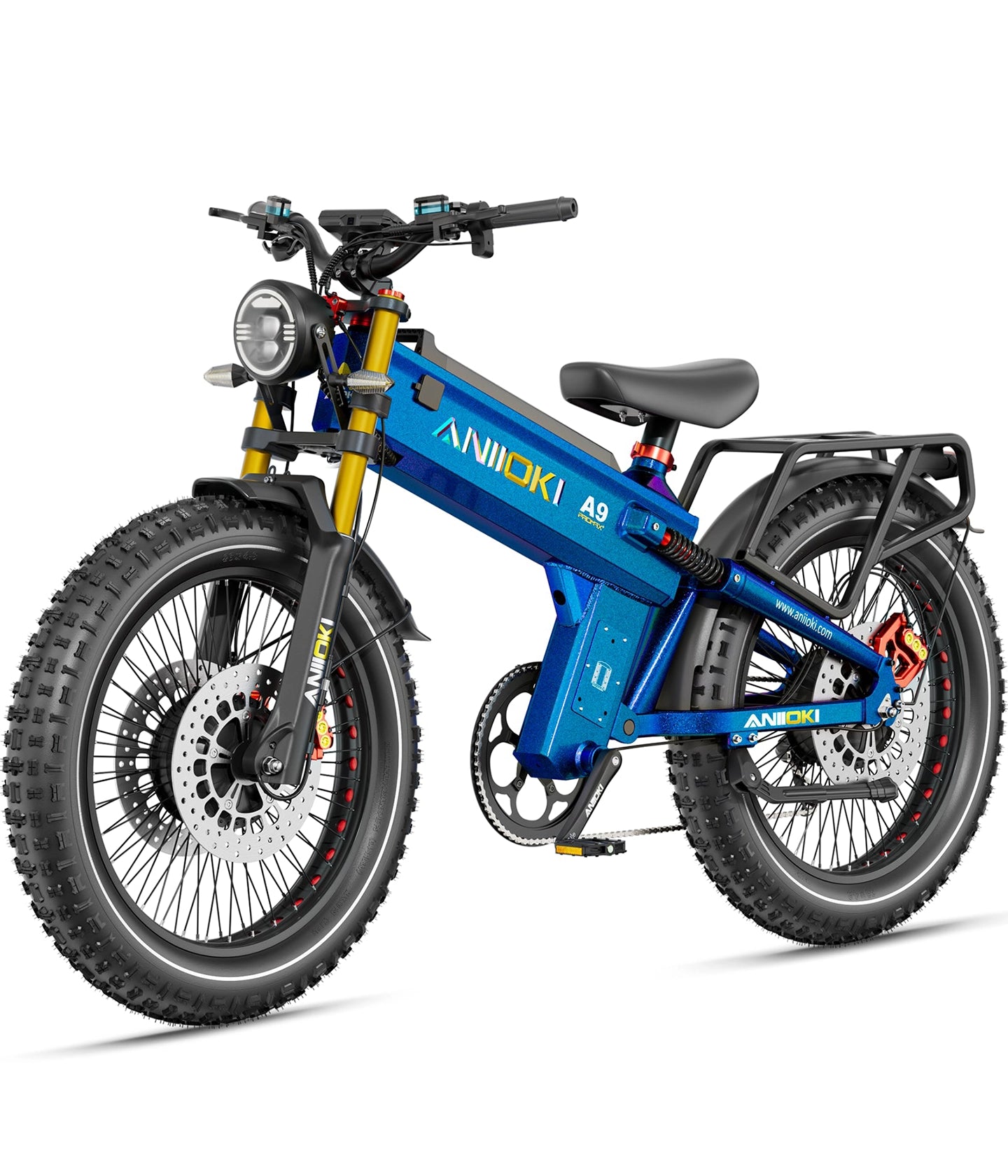 Aniioki A9 Pro Max Dual Motor 2.0 in Aurora Blue