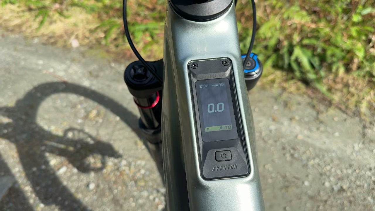 Top-tube touchscreen display