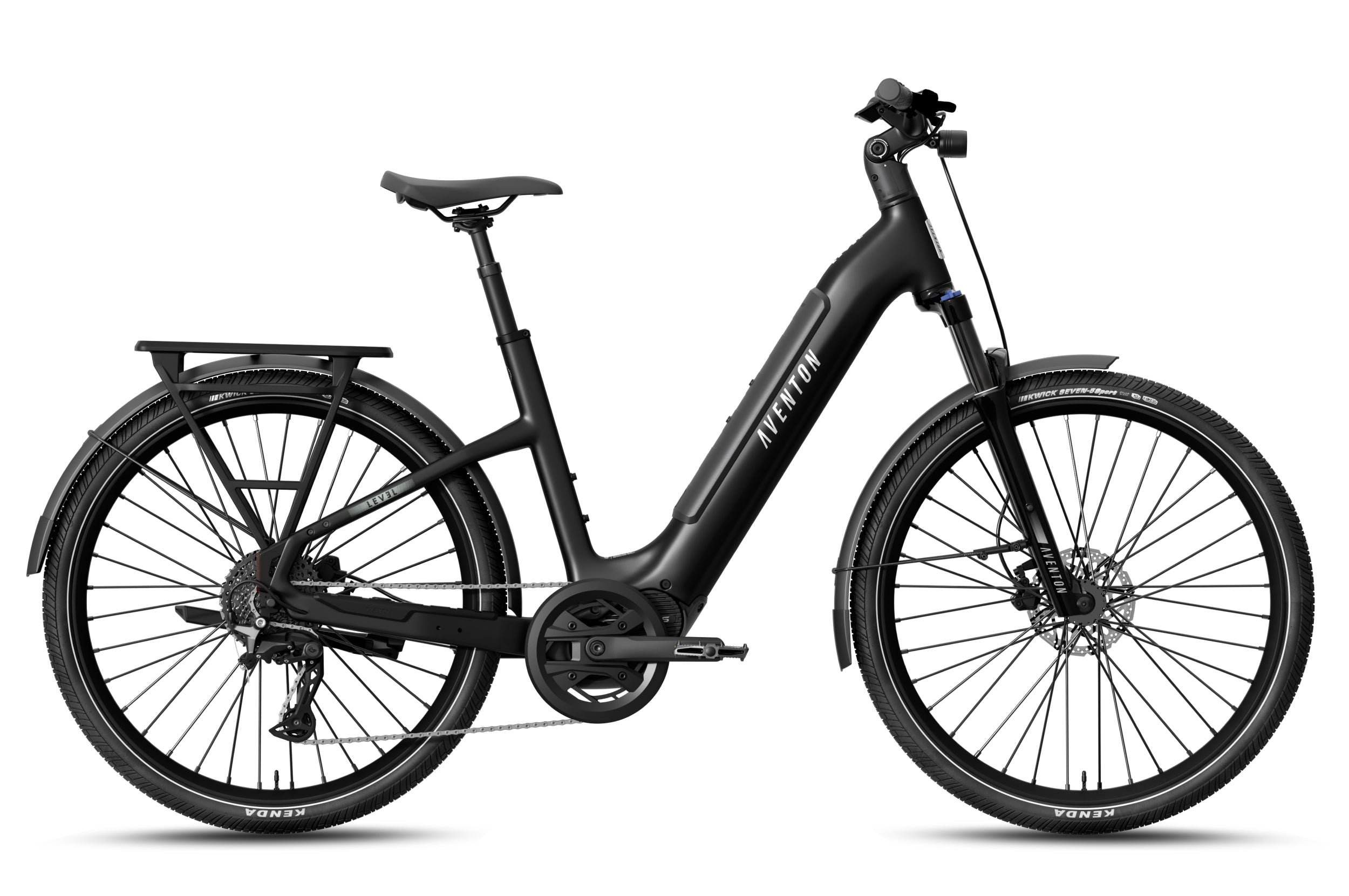 Aventon Level 4 ADV Step-Through in Matte Black