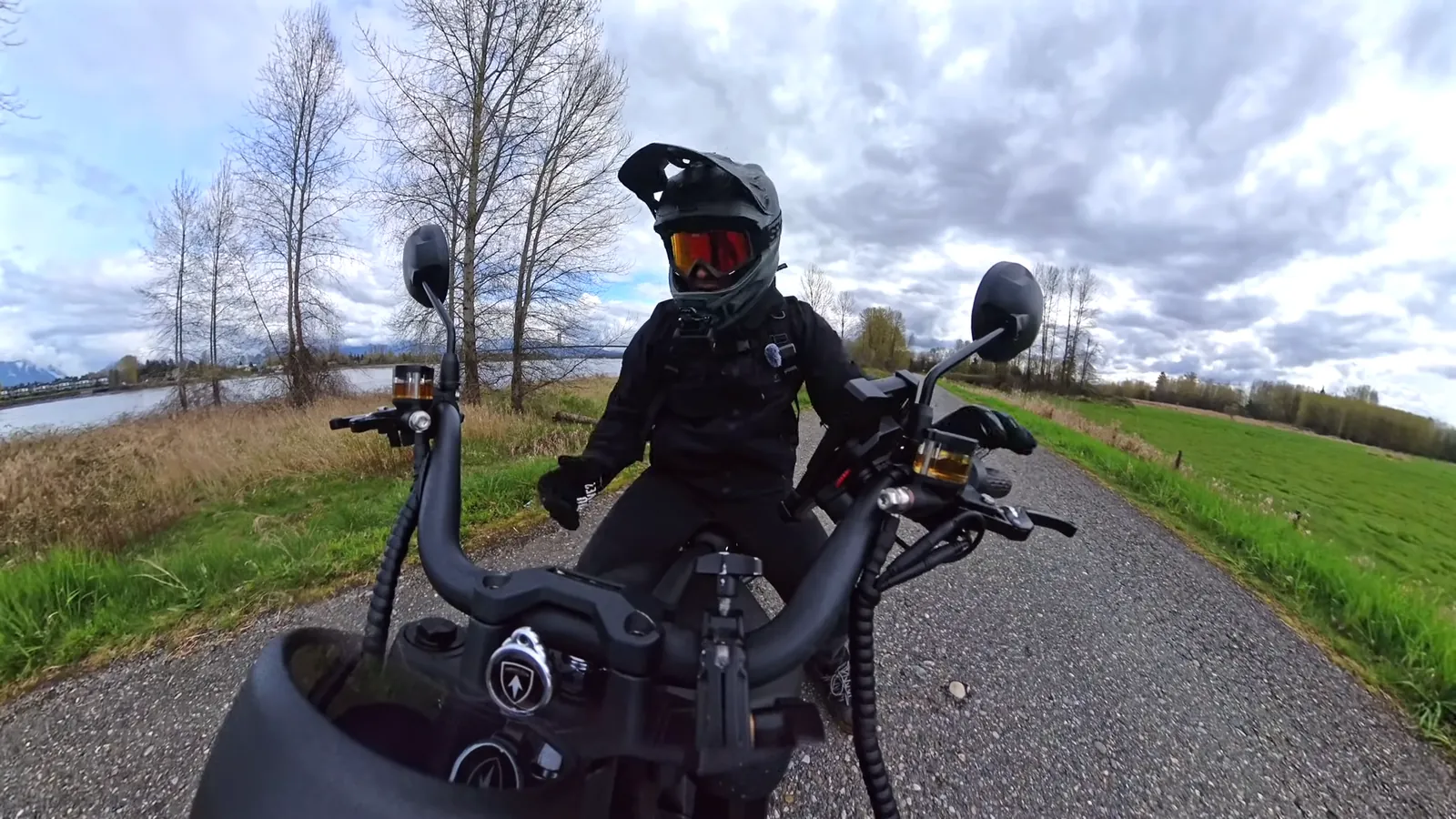 Ben riding the Eahora Knight M1PS