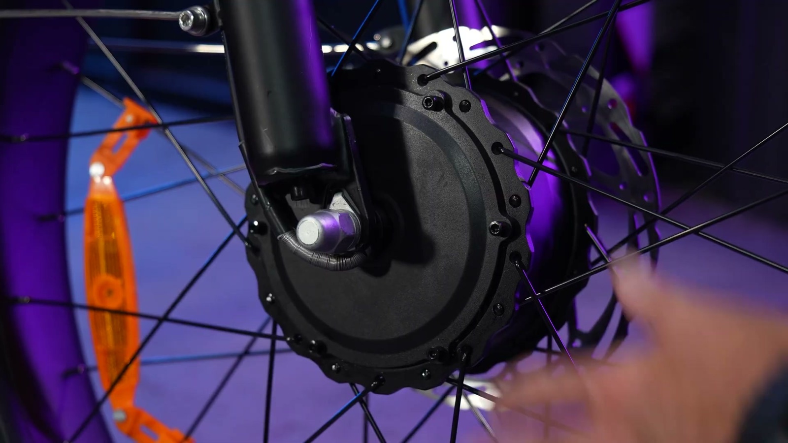 Front hub motor
