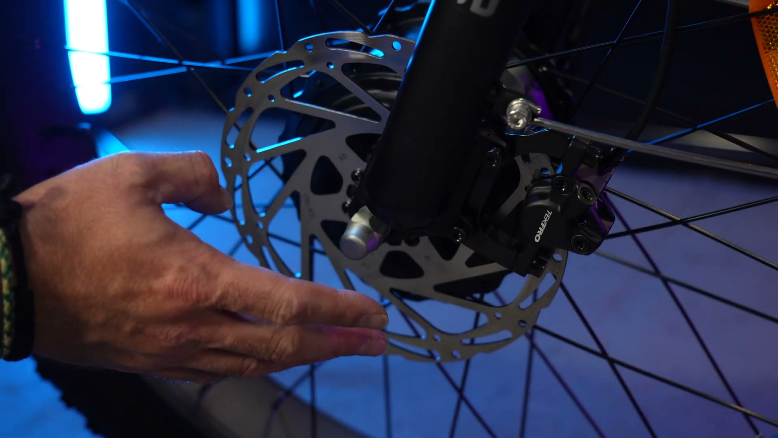 Tektro hydraulic brake and rotor