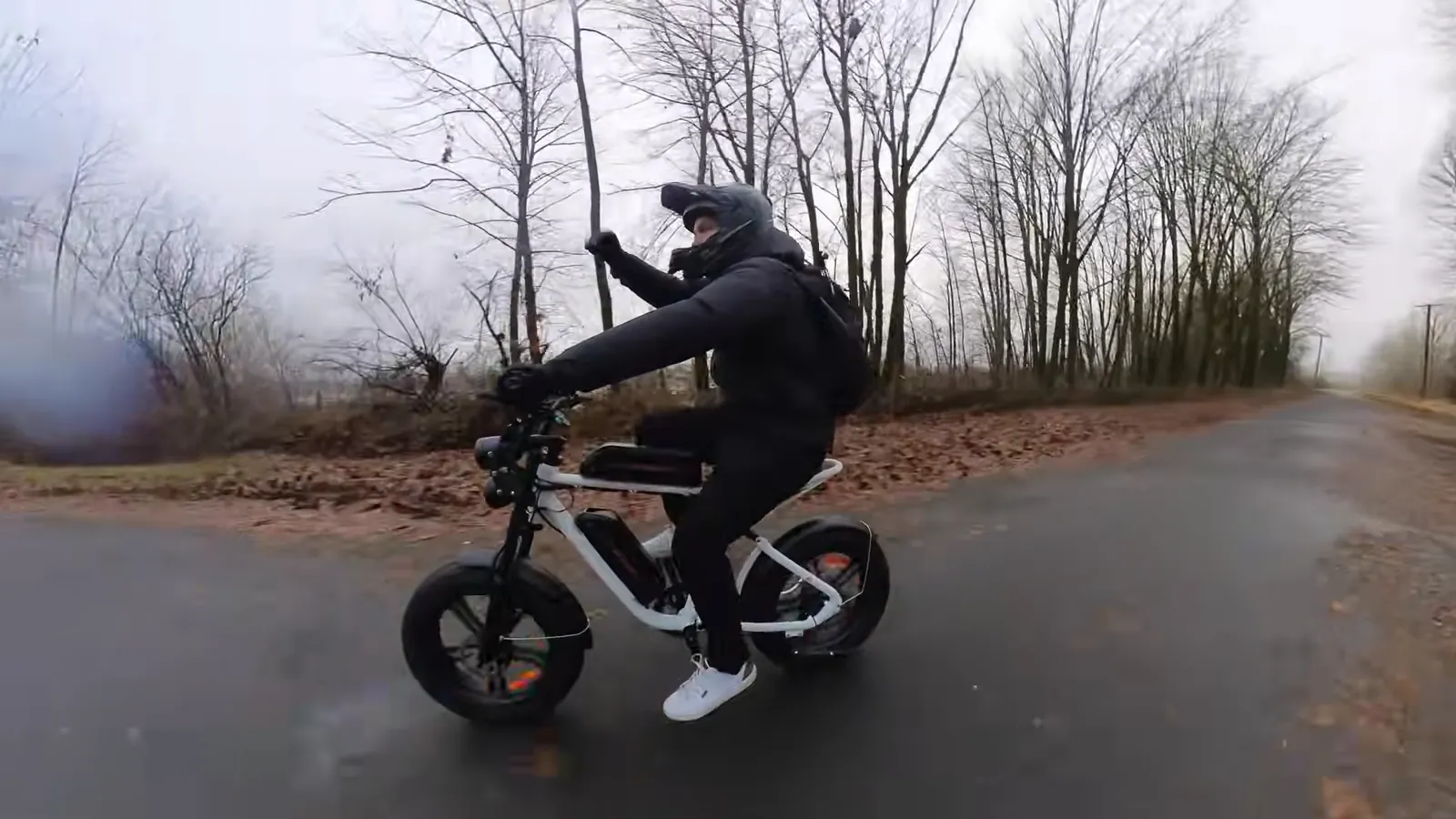 Ben riding the Engwe M20