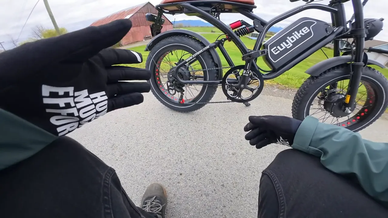 The Euybike S4 Pro parked on a road