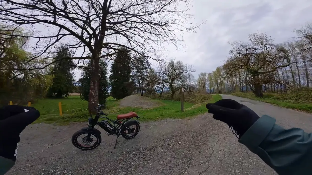 The Euybike S4 Pro in a park