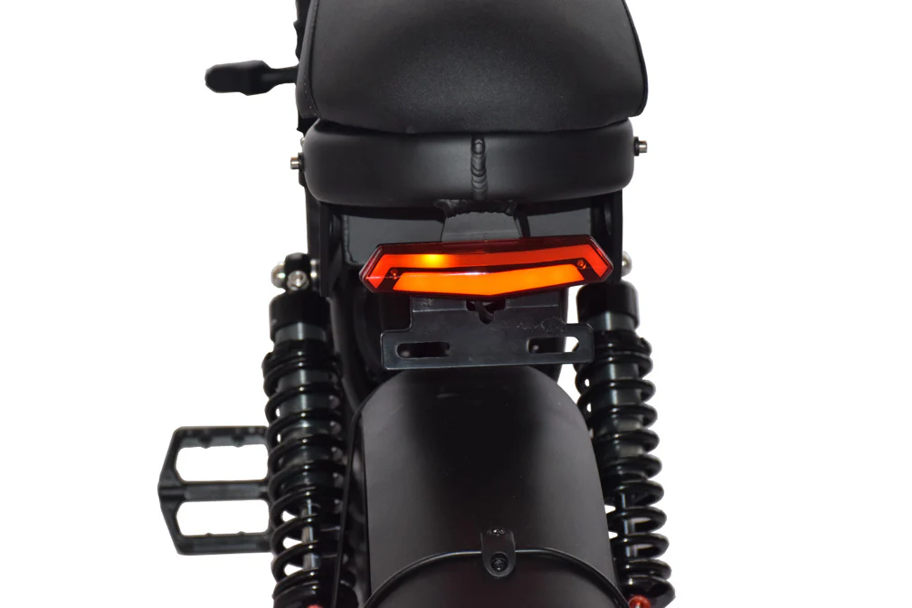 Saddle and rear turn signal