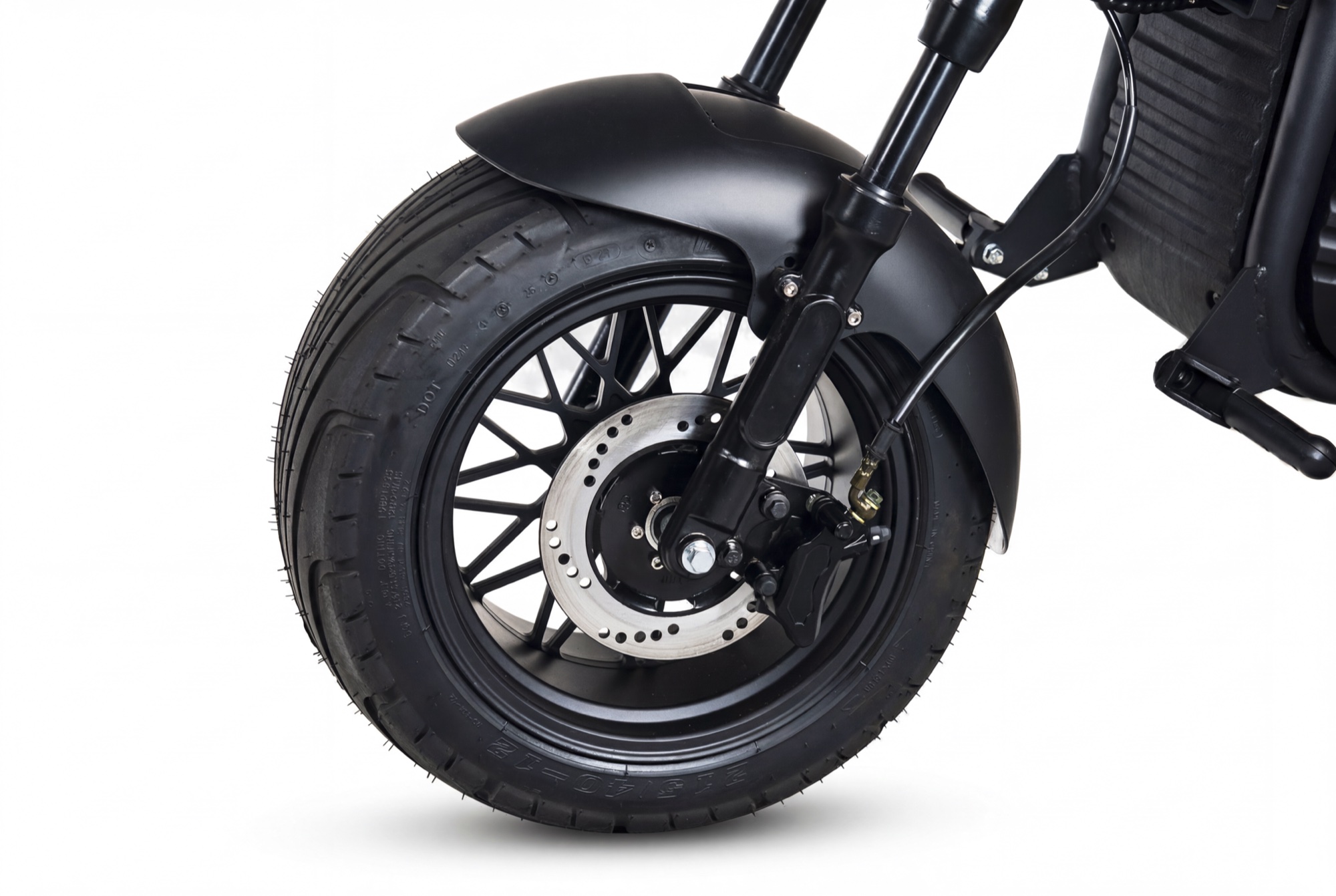 Front wheel and hydraulic disc brake