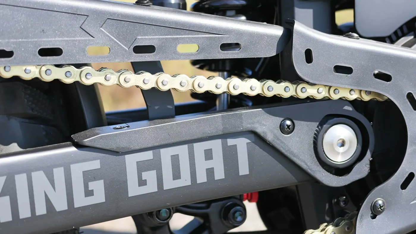 King Goat V3 62.5Ah: chain and swingarm