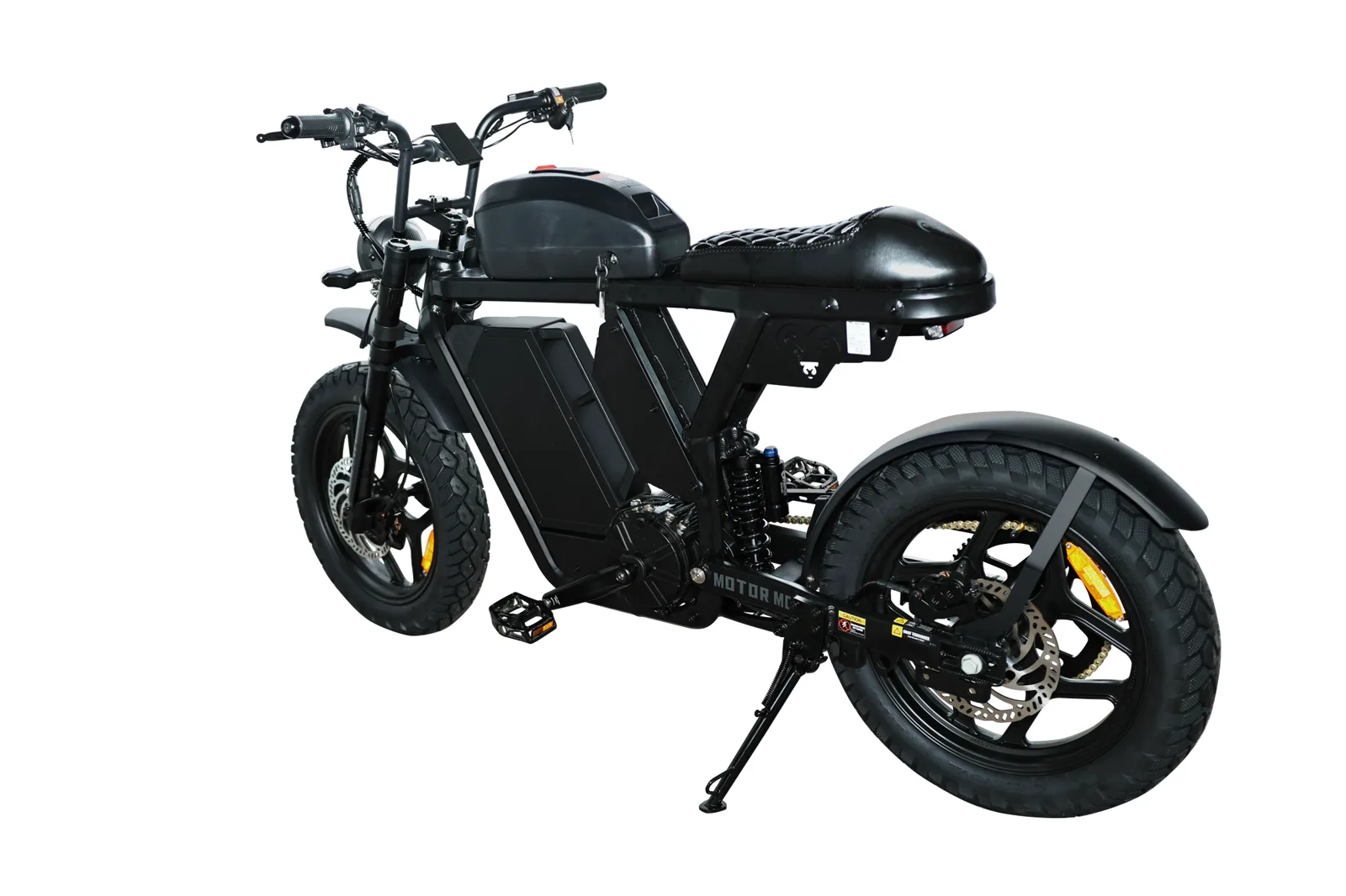 Motor Goat MD: Rear three-quarter, gold forks