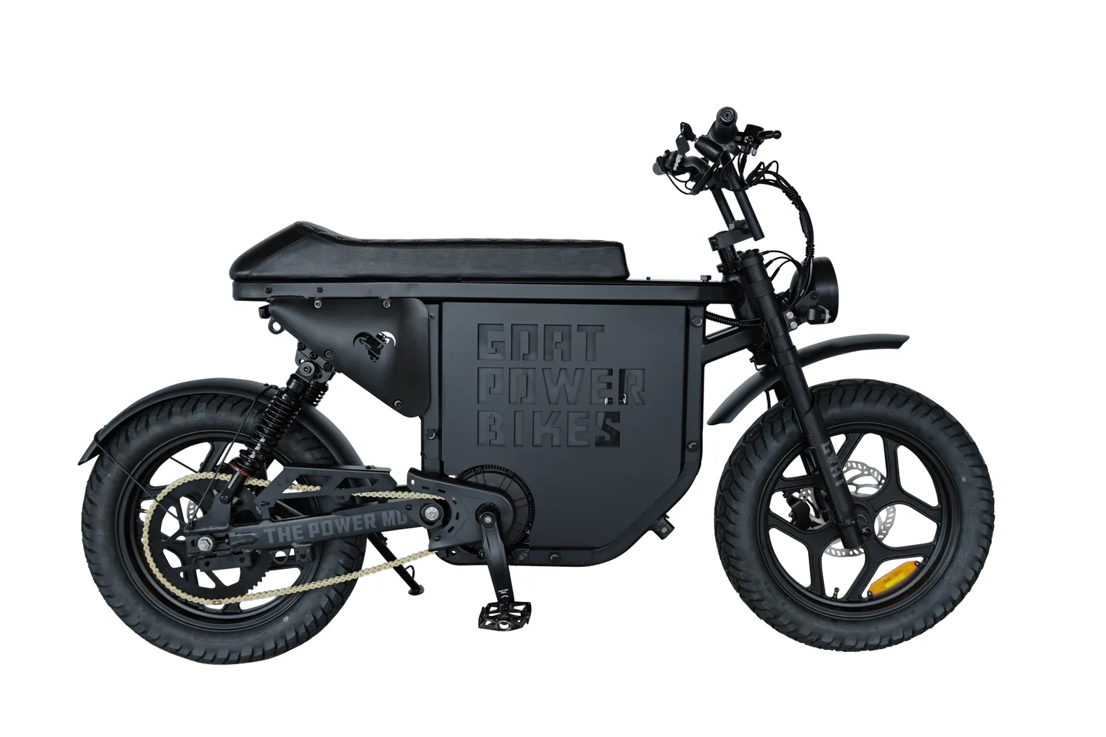 Power Goat MD: Side profile, all black