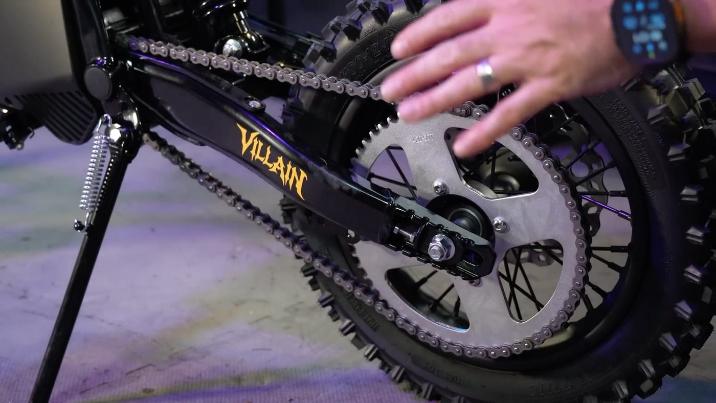 60-tooth sprocket and 420 chain