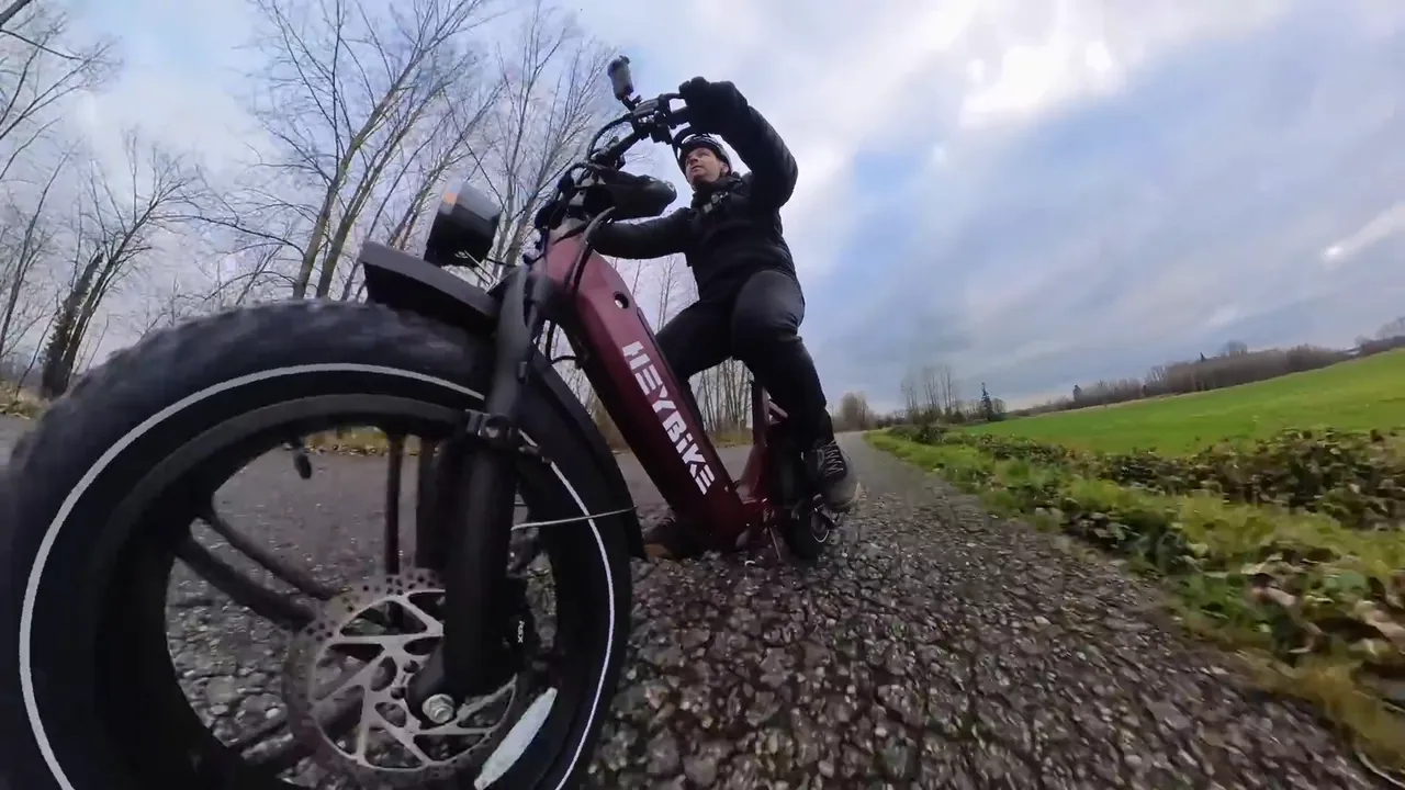 Ben riding the Heybike Ranger S