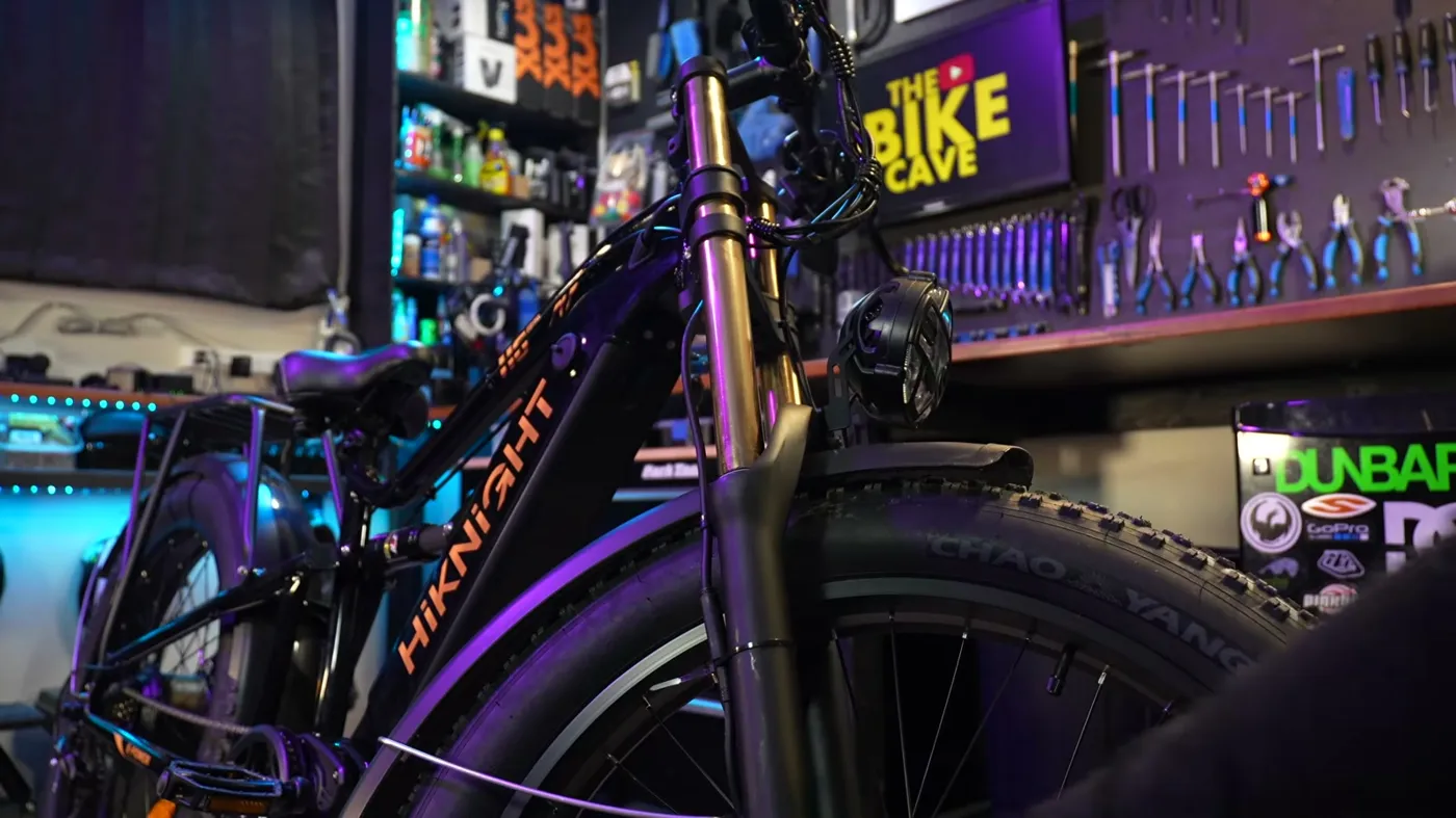 front fork and headlight