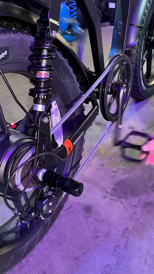 Rear shock, chain and rear hub