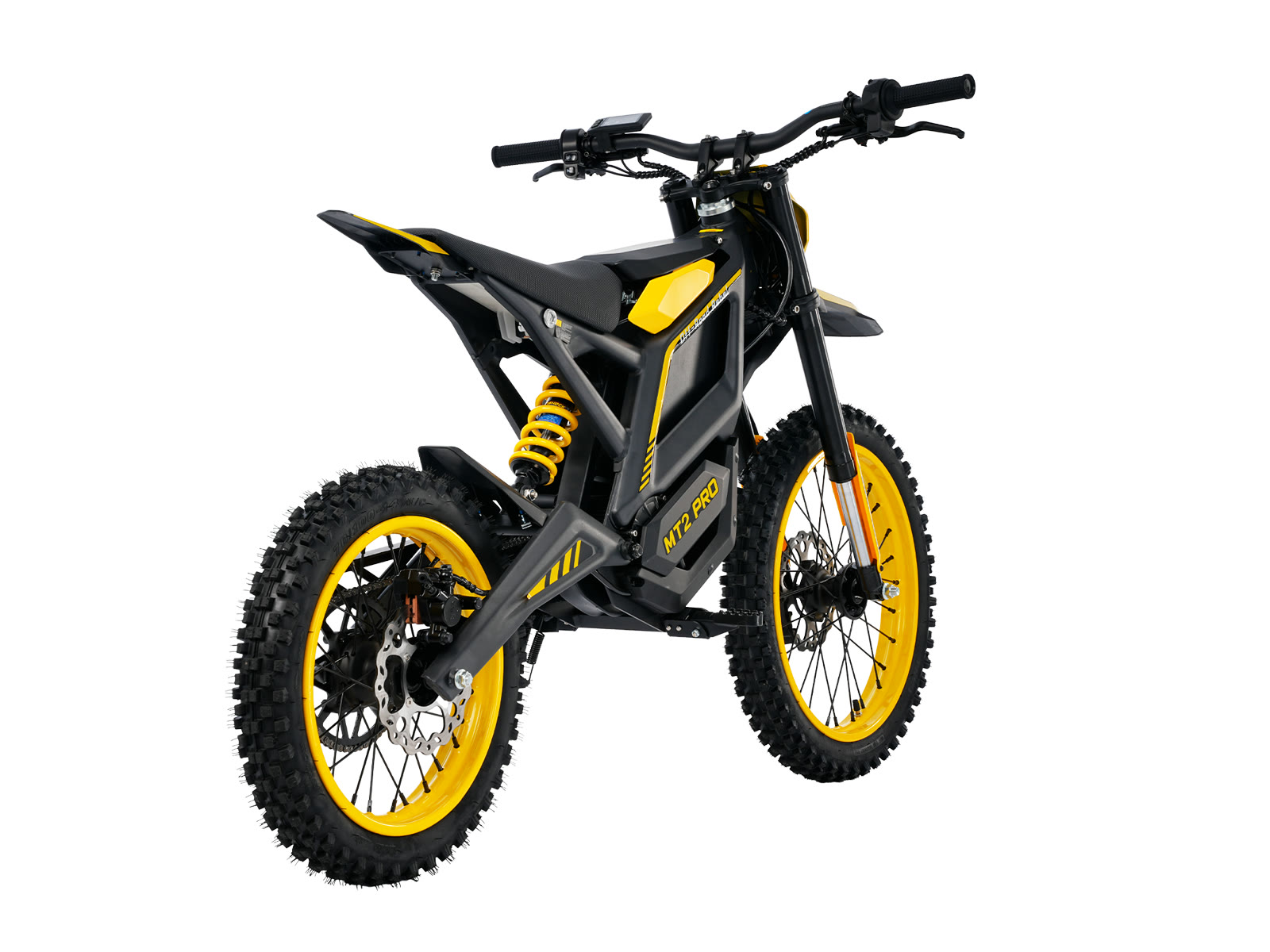 Monster Pro in yellow from the rear