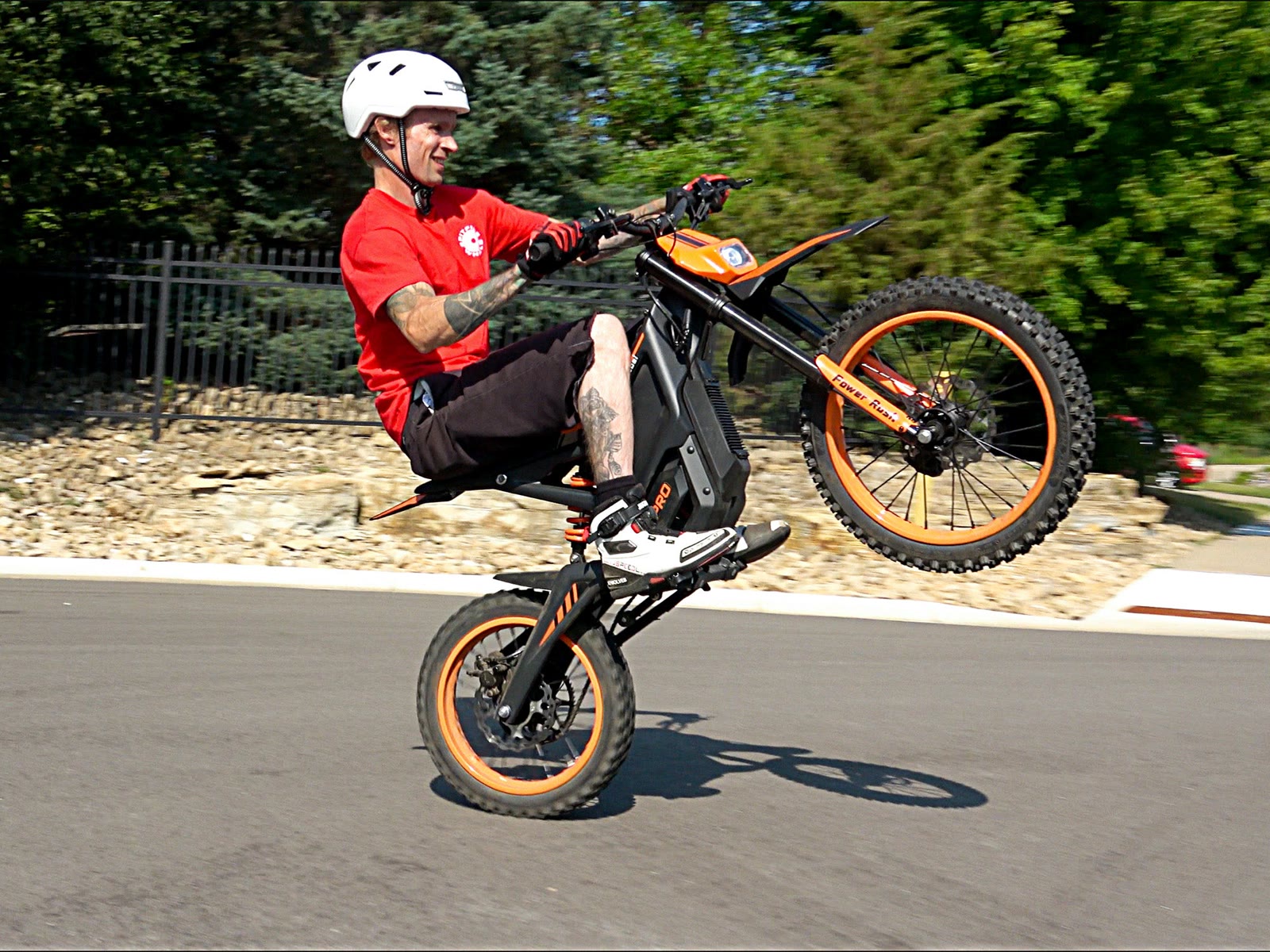 Wheelie on the Monster Pro