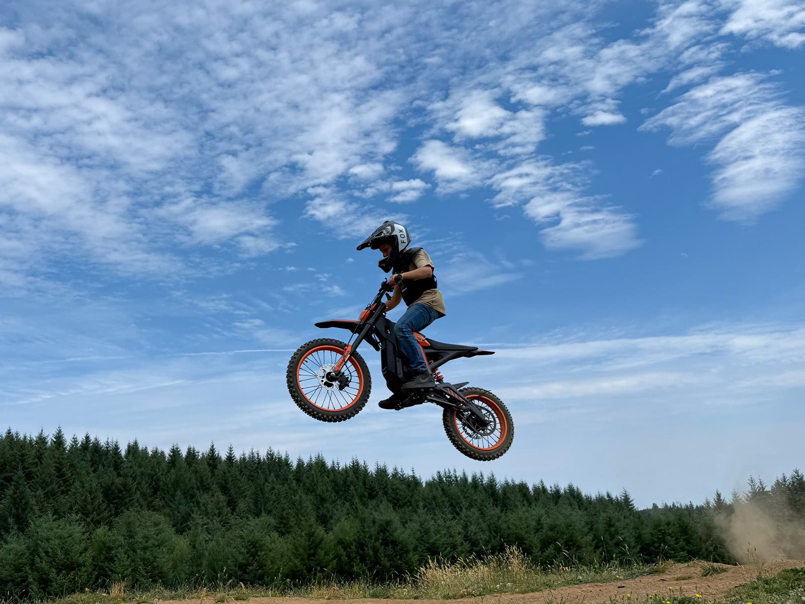 Monster Pro in the air