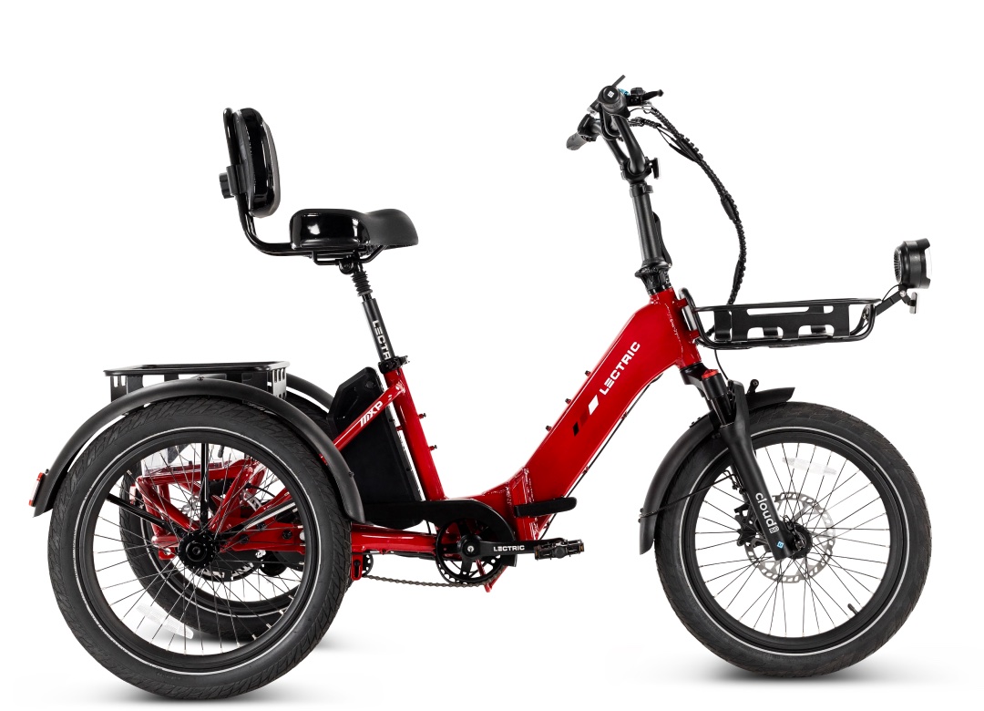 Lectric Trike2 in Phoenix Red