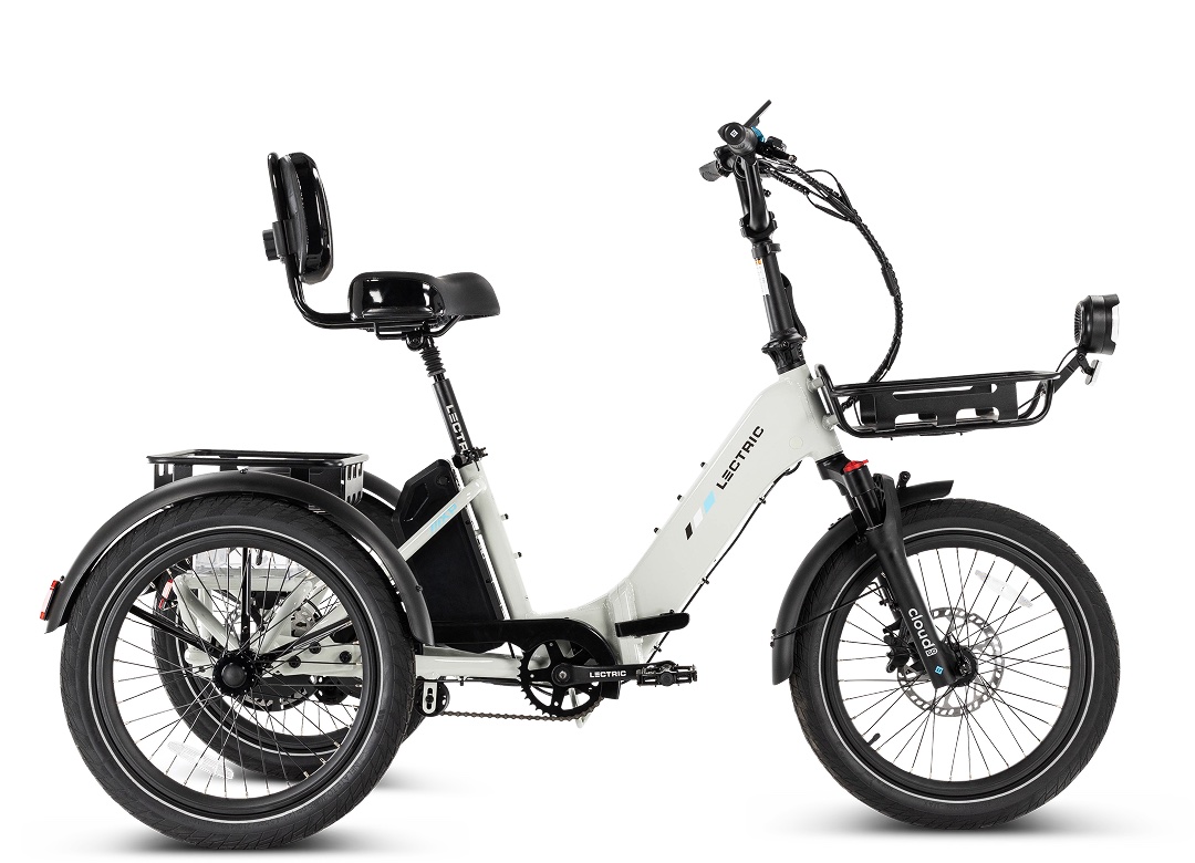 Lectric Trike2 in Stratus White