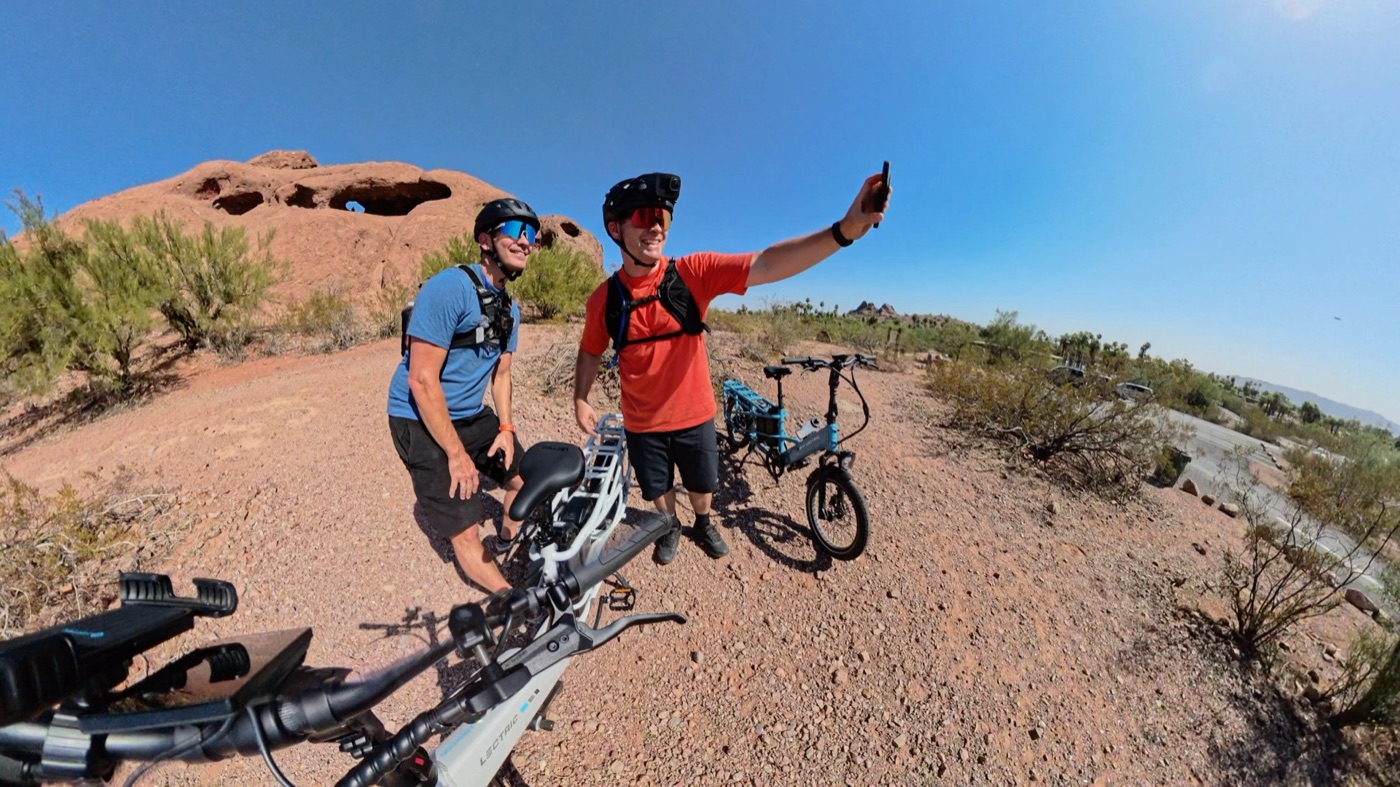 Ben and Mike at Hole in the Rock in Papago Park