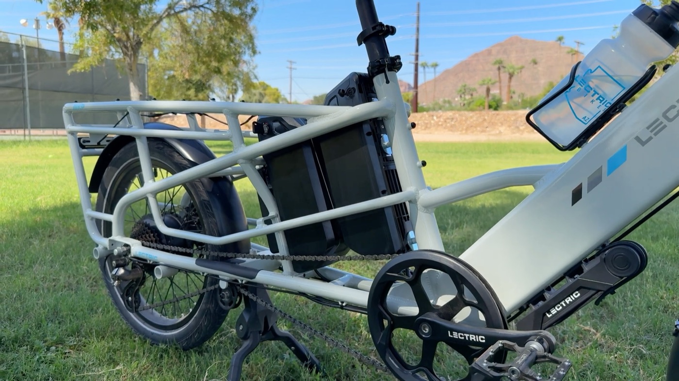 Long-tail rear rack on the XPedition 2.0
