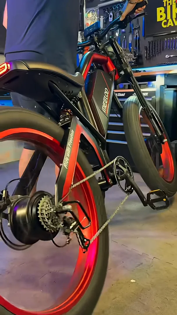 Rear hub motor and red rim