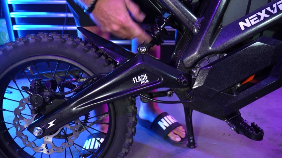 Swingarm and rear brake