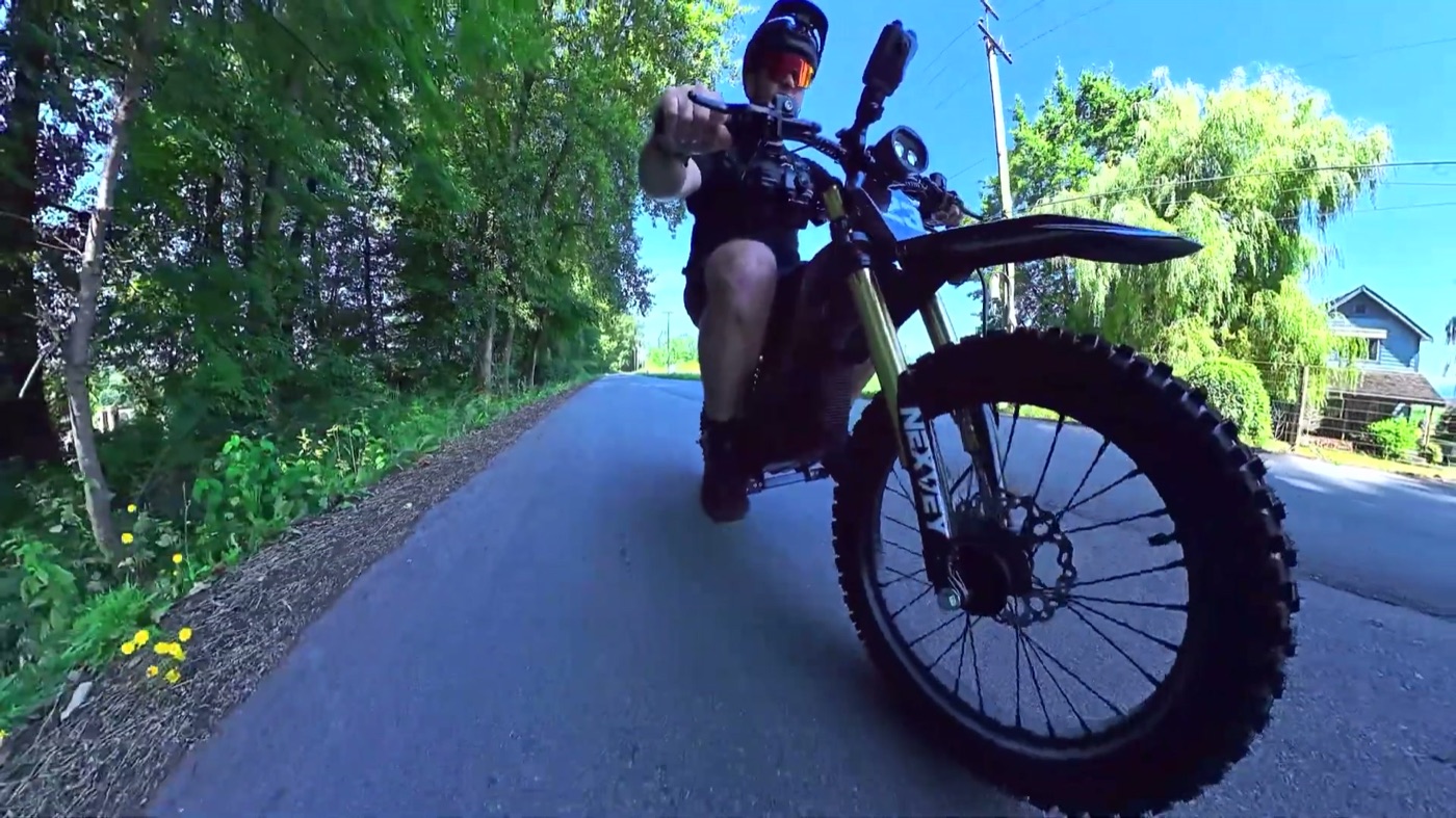 Wheelie on the Nexvey Flash Pro
