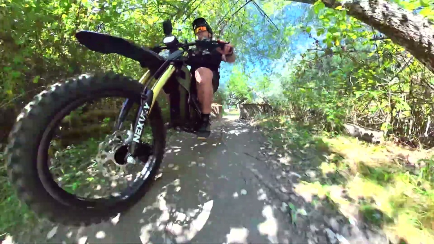 Trail riding the Flash Pro
