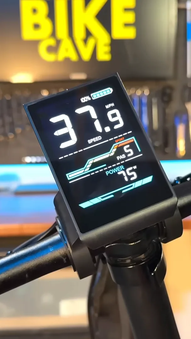 Colour display with assist level and power bar