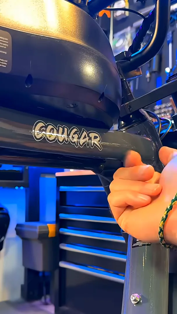 Cougar logo on the top tube