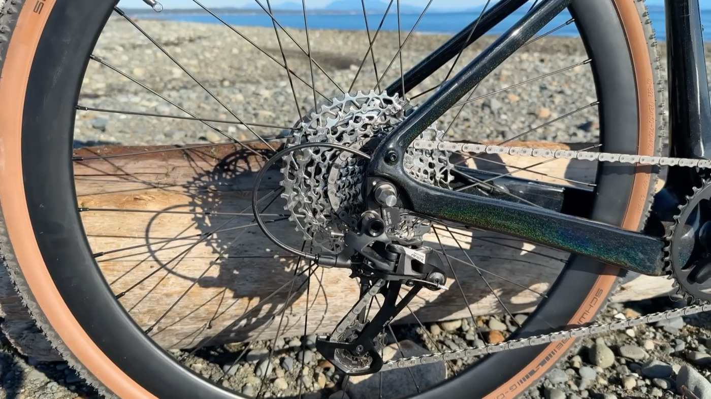 CF Racer1 rear drivetrain and cassette