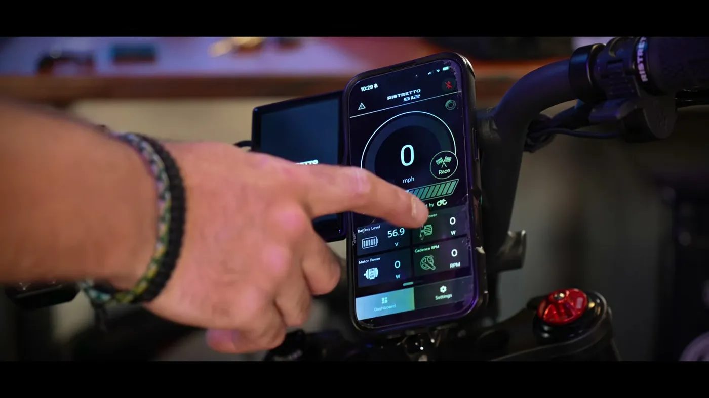 Ristretto 512 app and display
