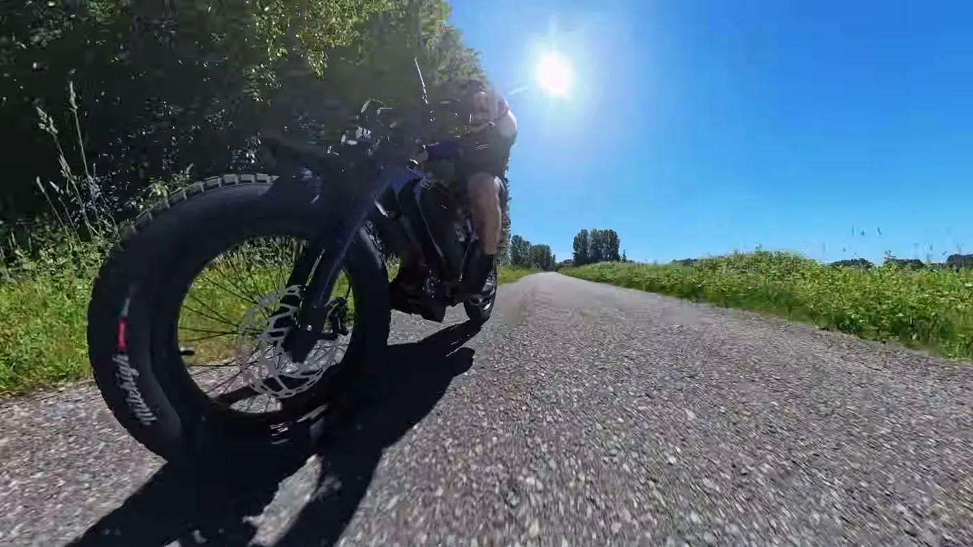 riding on the dike road