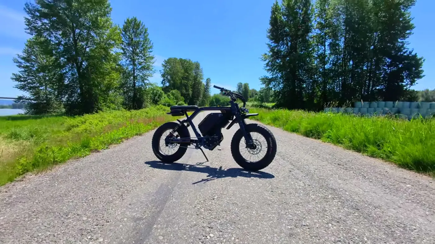 parked on a paved path