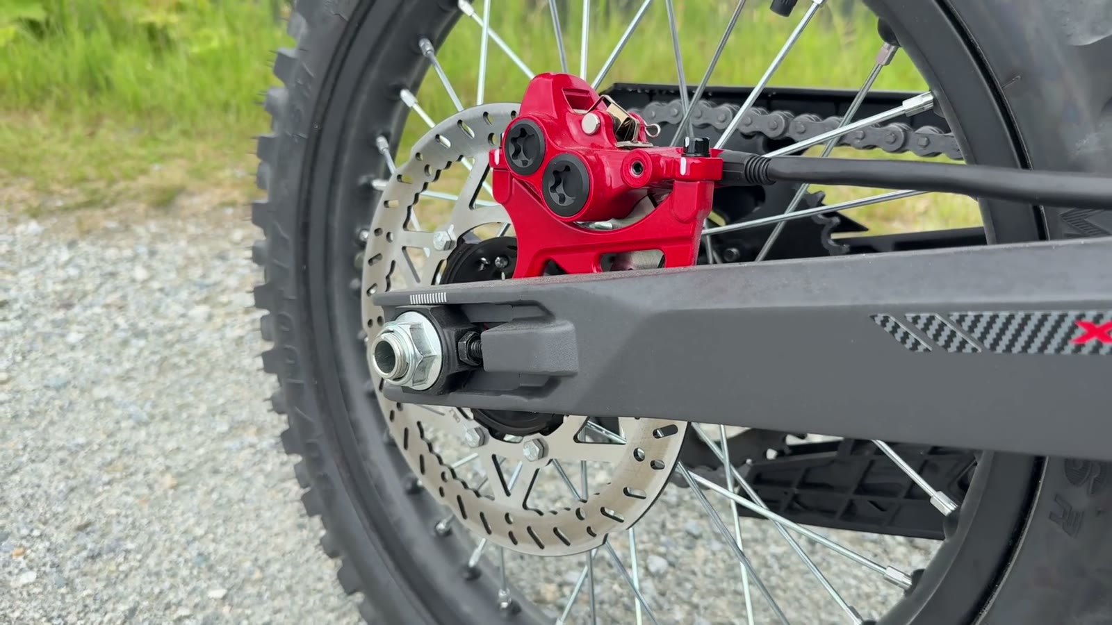 Segway Xaber 300 rear caliper and swingarm