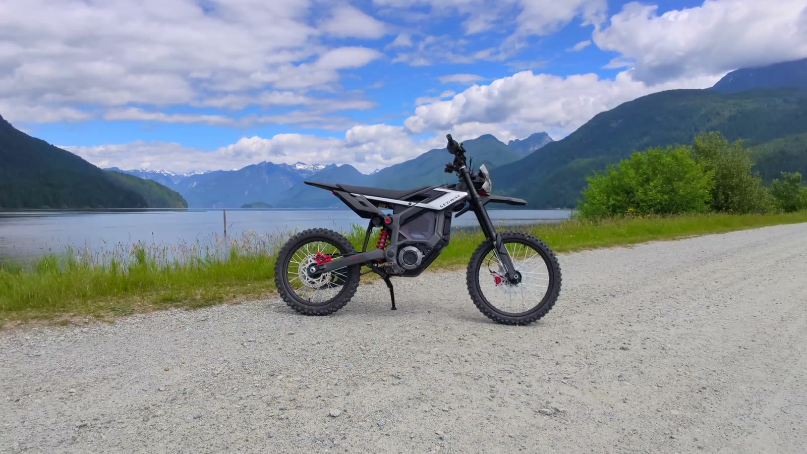 Segway Xaber 300 parked by a lake