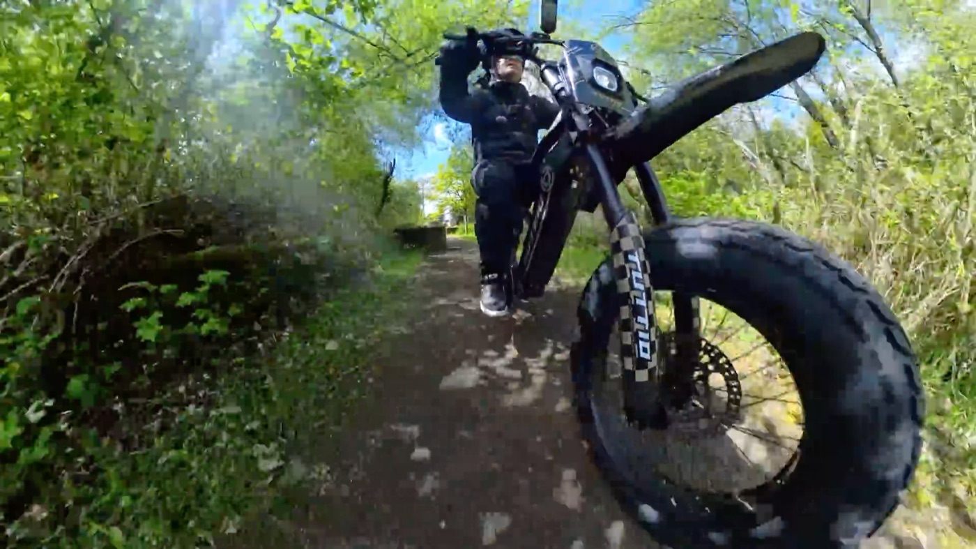 Tuttio ICT on a dirt trail
