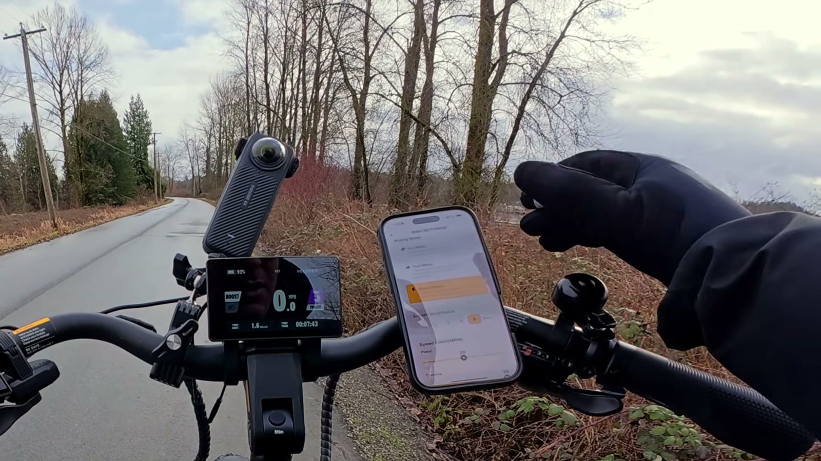 Velotric app showing separate pedal and throttle speed limit settings