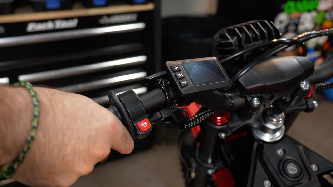 Left grip and light button